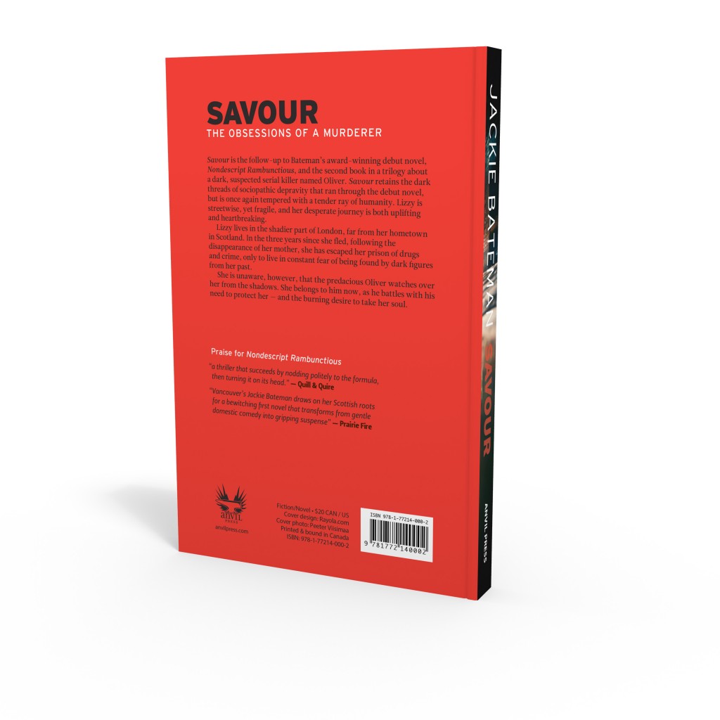 Savour book back cover